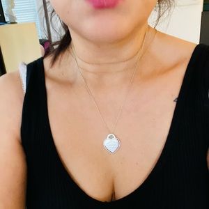 Gorgeous Tiffany & Co Blue Heart Tag Charm